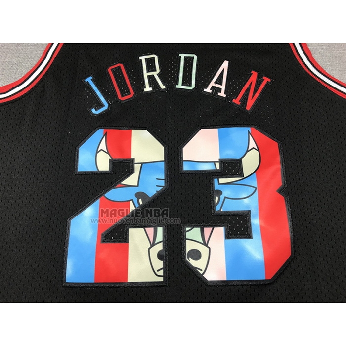 Maglia
 Michael Jordan NO 23 Chicago Bulls Mitchell & Ness 1997-98 Nero2
